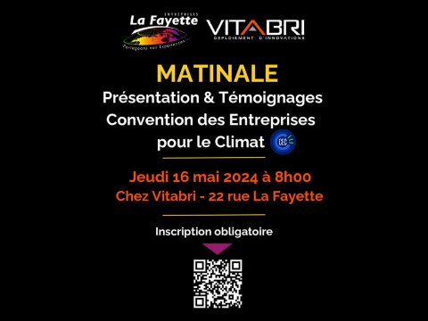 Matinale convention des entreprises pour le climat