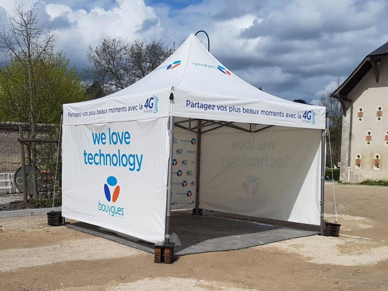 Tente publicitaire