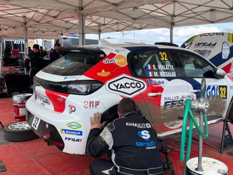 tentes paddocks de la Stellantis Motorsport Rally Cup au rallye du Touquet